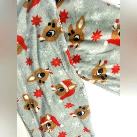 Rudolph The Red Nosed Reindeer Soft Touch Fleece Plush Pajama Pants ๐ฆ๐ด - Picture 10 of 11